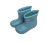 Milash EVA foam rain boots Blue
